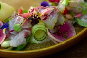 Barramundi Ceviche dish